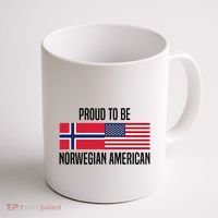 Proud To Be Norwegian American Cool Gift Coffee Mug thumb 1