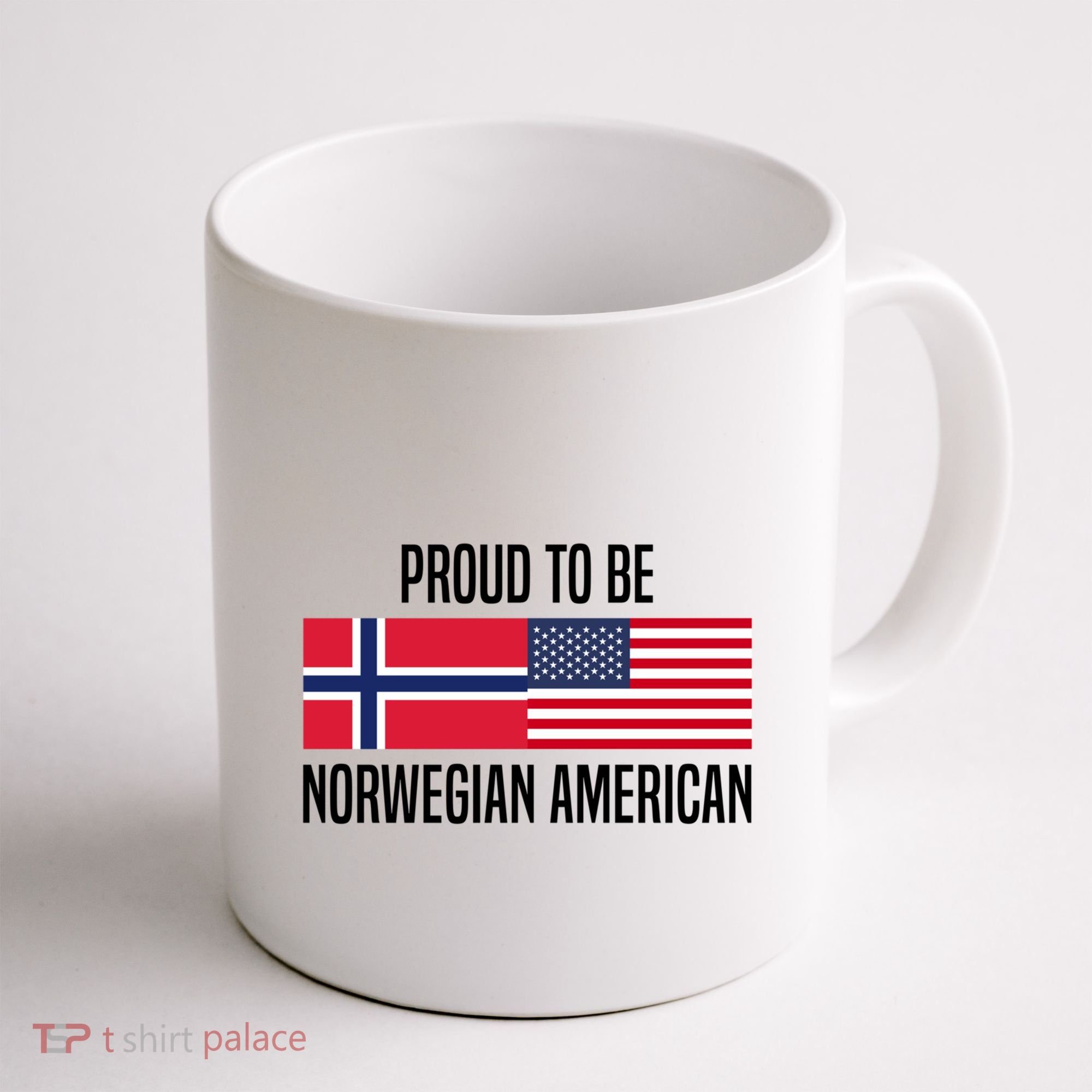 Proud To Be Norwegian American Cool Gift Coffee Mug