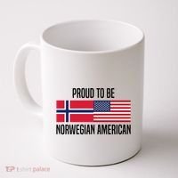 Proud To Be Norwegian American Cool Gift Coffee Mug thumb 0