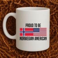 Proud To Be Norwegian American Cool Gift Coffee Mug thumb 2