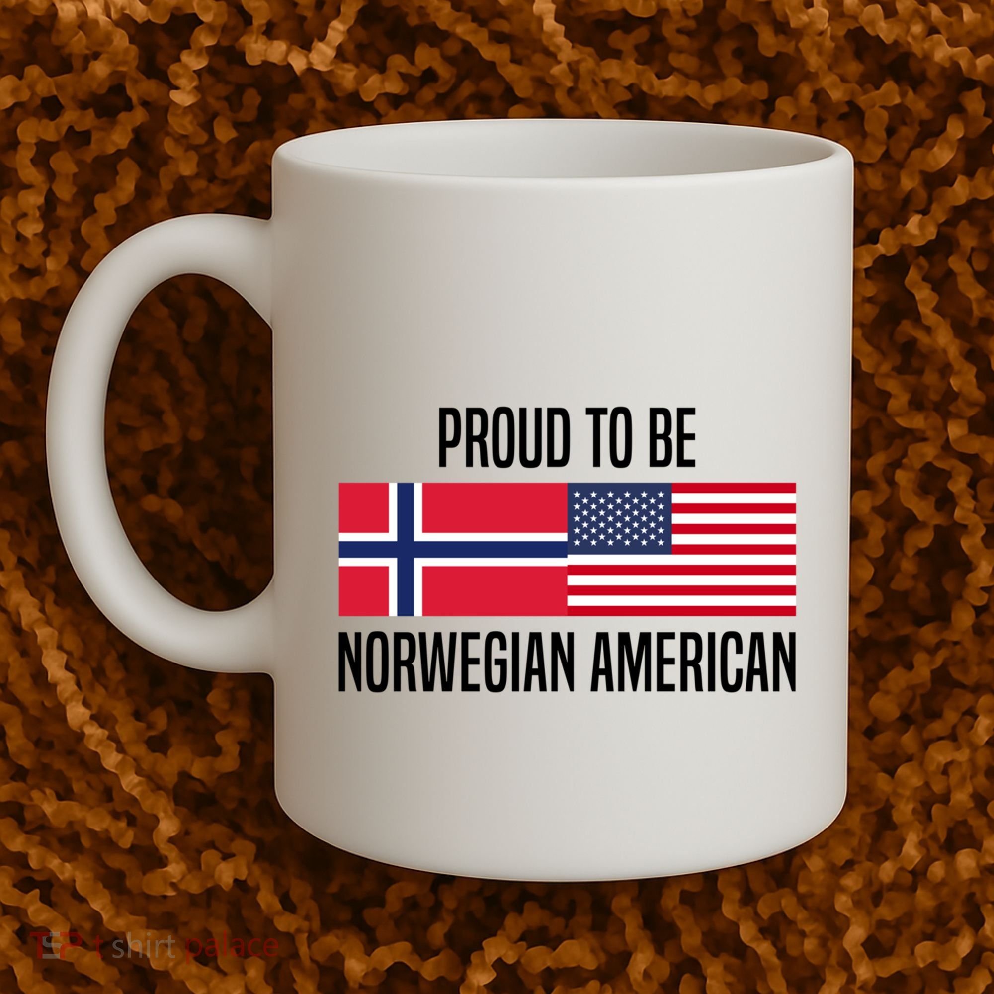 Proud To Be Norwegian American Cool Gift Coffee Mug
