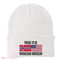 Proud To Be Norwegian American Cool Gift Beanie thumb 0