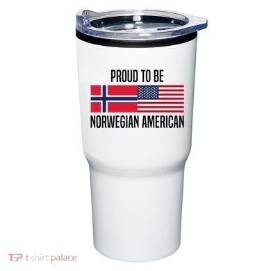 Proud To Be Norwegian American Cool Gift Tumbler