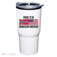 Proud To Be Norwegian American Cool Gift Tumbler thumb 0