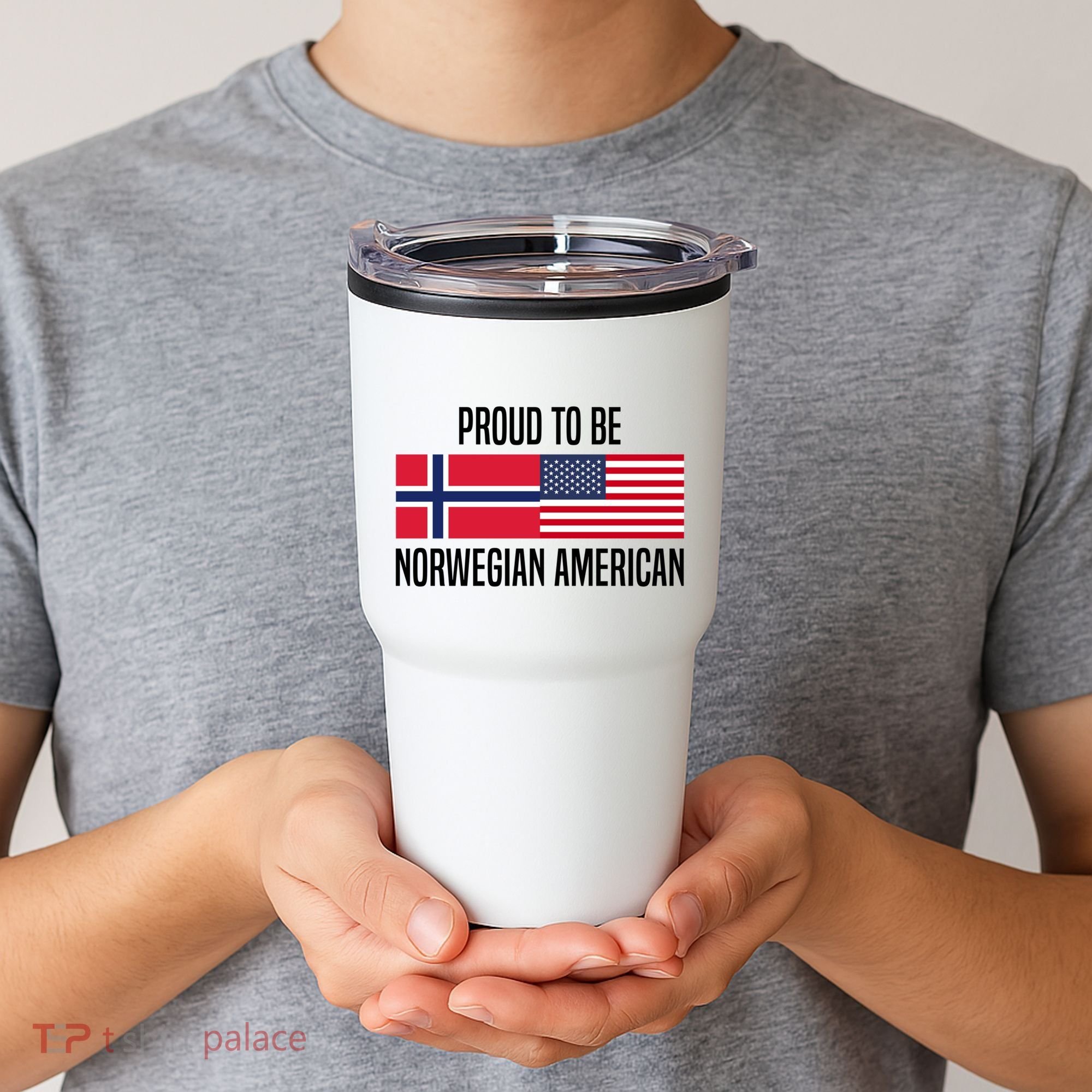 Proud To Be Norwegian American Cool Gift Tumbler