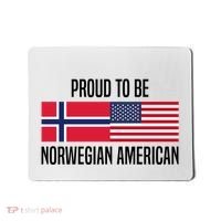 Proud To Be Norwegian American Cool Gift Mousepad thumb 0