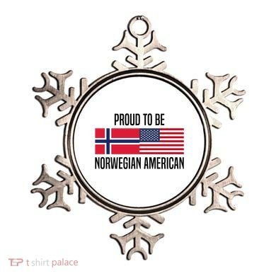 Proud To Be Norwegian American Cool Gift Ornament