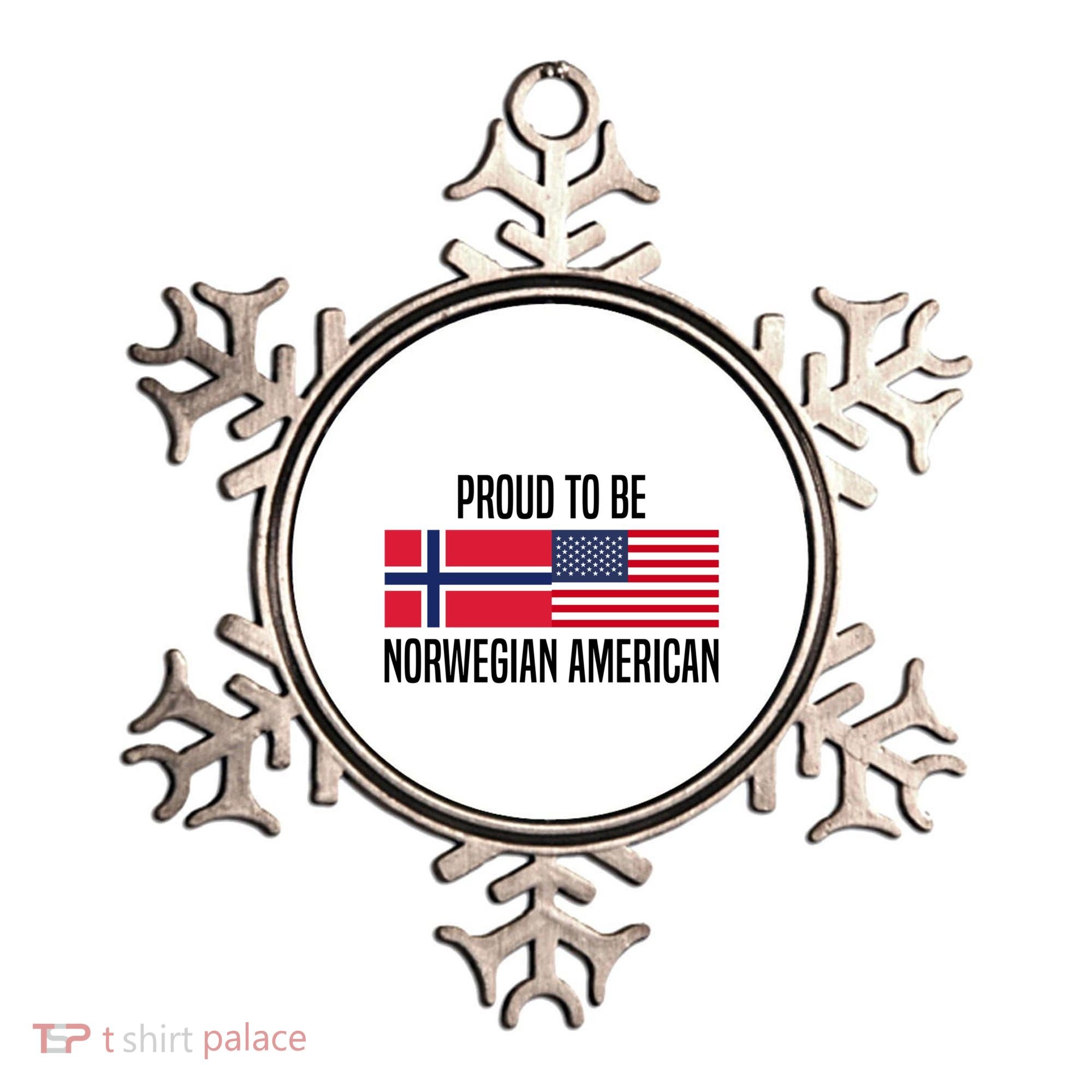 Proud To Be Norwegian American Cool Gift Ornament