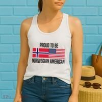 Proud To Be Norwegian American Cool Gift Women's Tank Top thumb 2