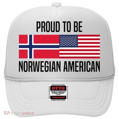 Proud To Be Norwegian American Cool Gift Hat