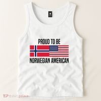 Proud To Be Norwegian American Cool Gift Tank Top thumb 2