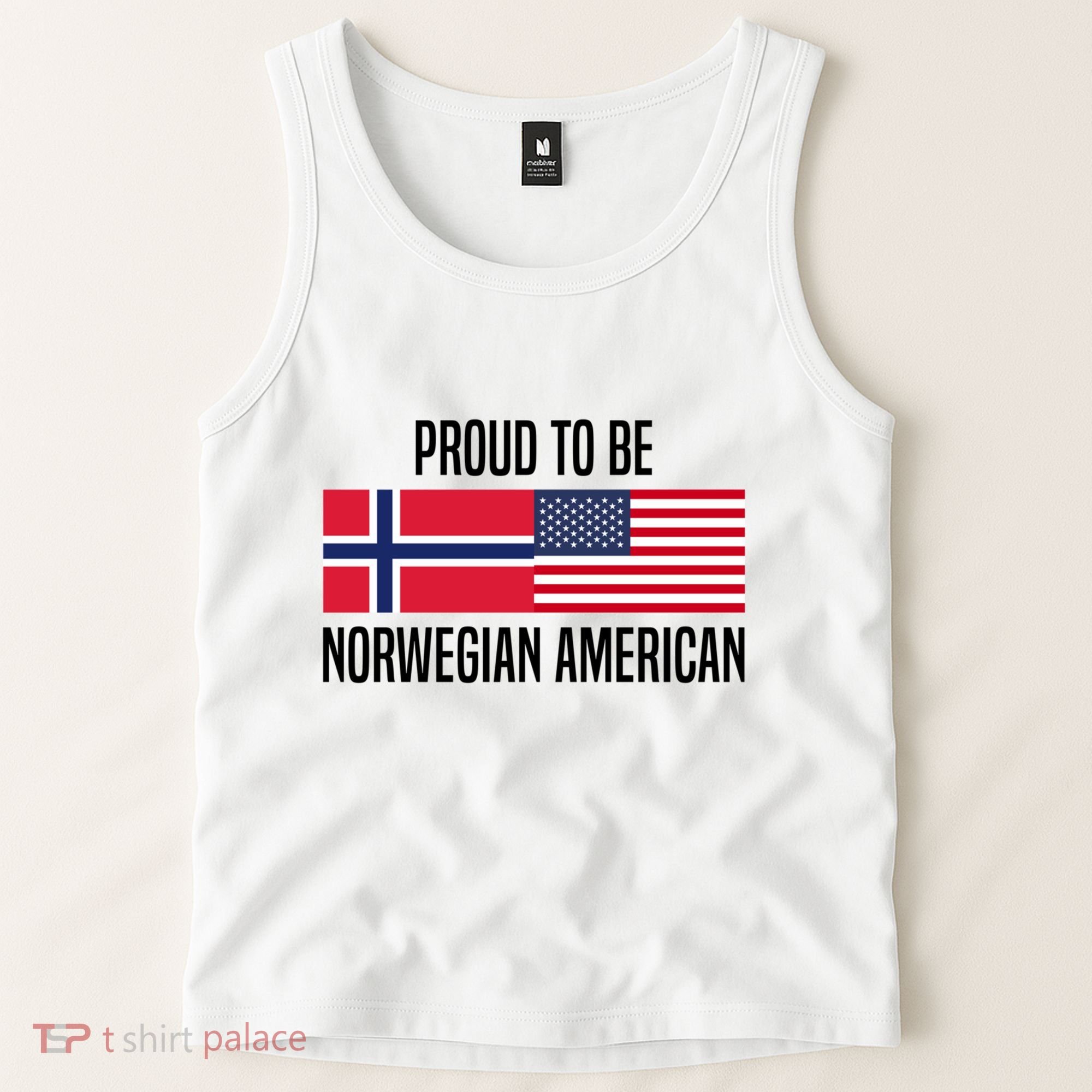 Proud To Be Norwegian American Cool Gift Tank Top