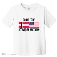 Proud To Be Norwegian American Cool Gift Toddler T-Shirt thumb 0