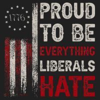 Proud To Be Everything Liberals Hate 1776 Flag Women's Sweatshirt thumb 2