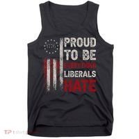 Proud To Be Everything Liberals Hate 1776 Flag Tank Top thumb 0
