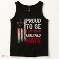 Proud To Be Everything Liberals Hate 1776 Flag Tank Top thumb 2