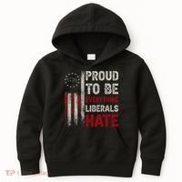 Proud To Be Everything Liberals Hate 1776 Flag Kids Hoodie thumb 0
