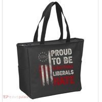 Proud To Be Everything Liberals Hate 1776 Flag Tote Bag thumb 2