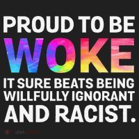 Proud To Be Woke It Sure Beats Being Willfully Ignorant Golf Towel thumb 3