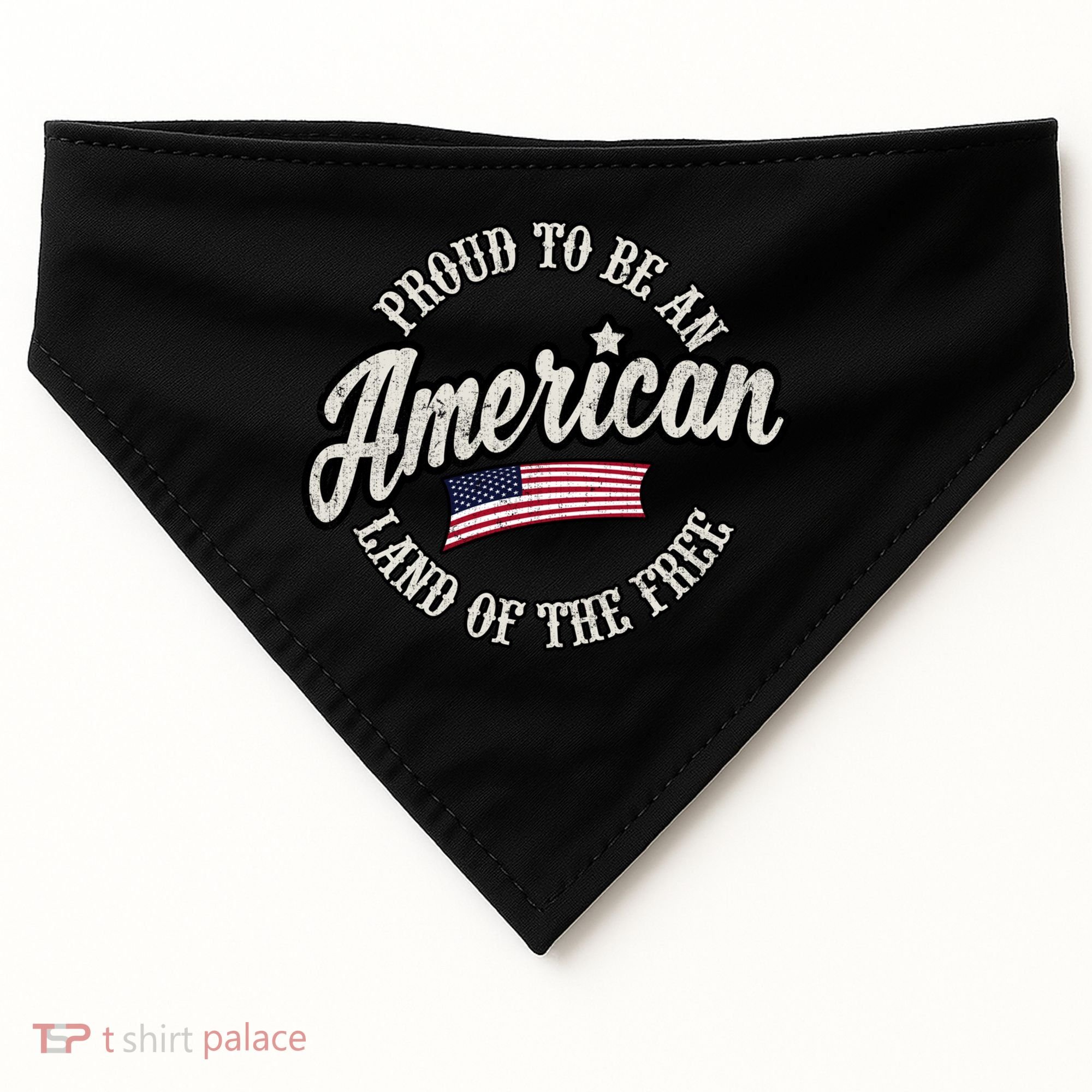 Proud To Be An American Gift USA-Made Doggie Bandana