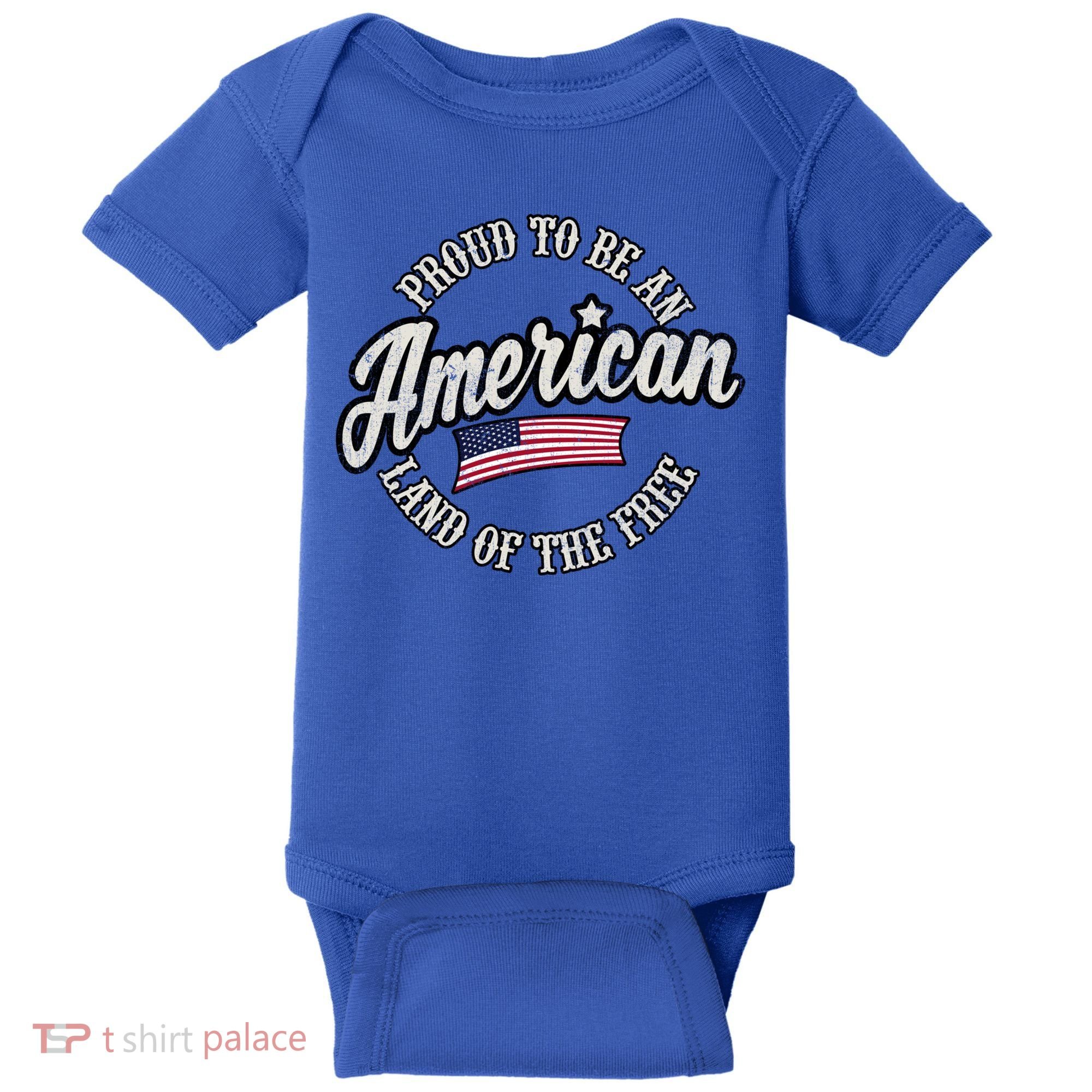 Proud To Be An American Gift Baby Bodysuit
