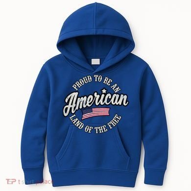 Proud To Be An American Gift Kids Hoodie