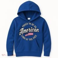 Proud To Be An American Gift Kids Hoodie thumb 0