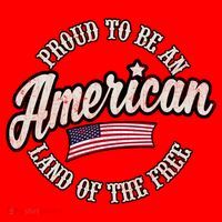 Proud To Be An American Gift Santa Hat thumb 1