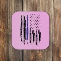 Police Thin Blue Line Flag Gift Crewneck Meaningful Gift Mens Coaster thumb 0
