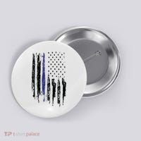 Police Thin Blue Line Flag Gift Crewneck Meaningful Gift Mens Button thumb 0