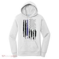 Police Thin Blue Line Flag Gift Crewneck Meaningful Gift Mens Women's Hoodie thumb 0