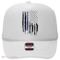 Police Thin Blue Line Flag Gift Crewneck Meaningful Gift Mens Hat thumb 0