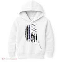 Police Thin Blue Line Flag Gift Crewneck Meaningful Gift Mens Kids Hoodie thumb 0