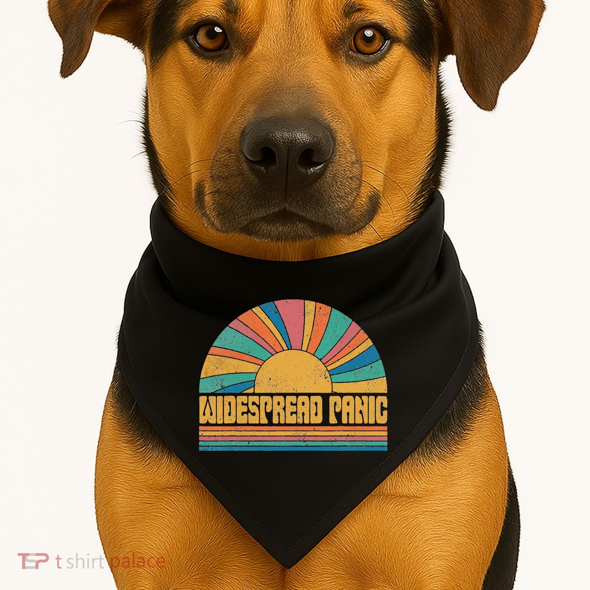 Proud To Be Panic Personalized Name Widespread Limited USA-Made Doggie Bandana