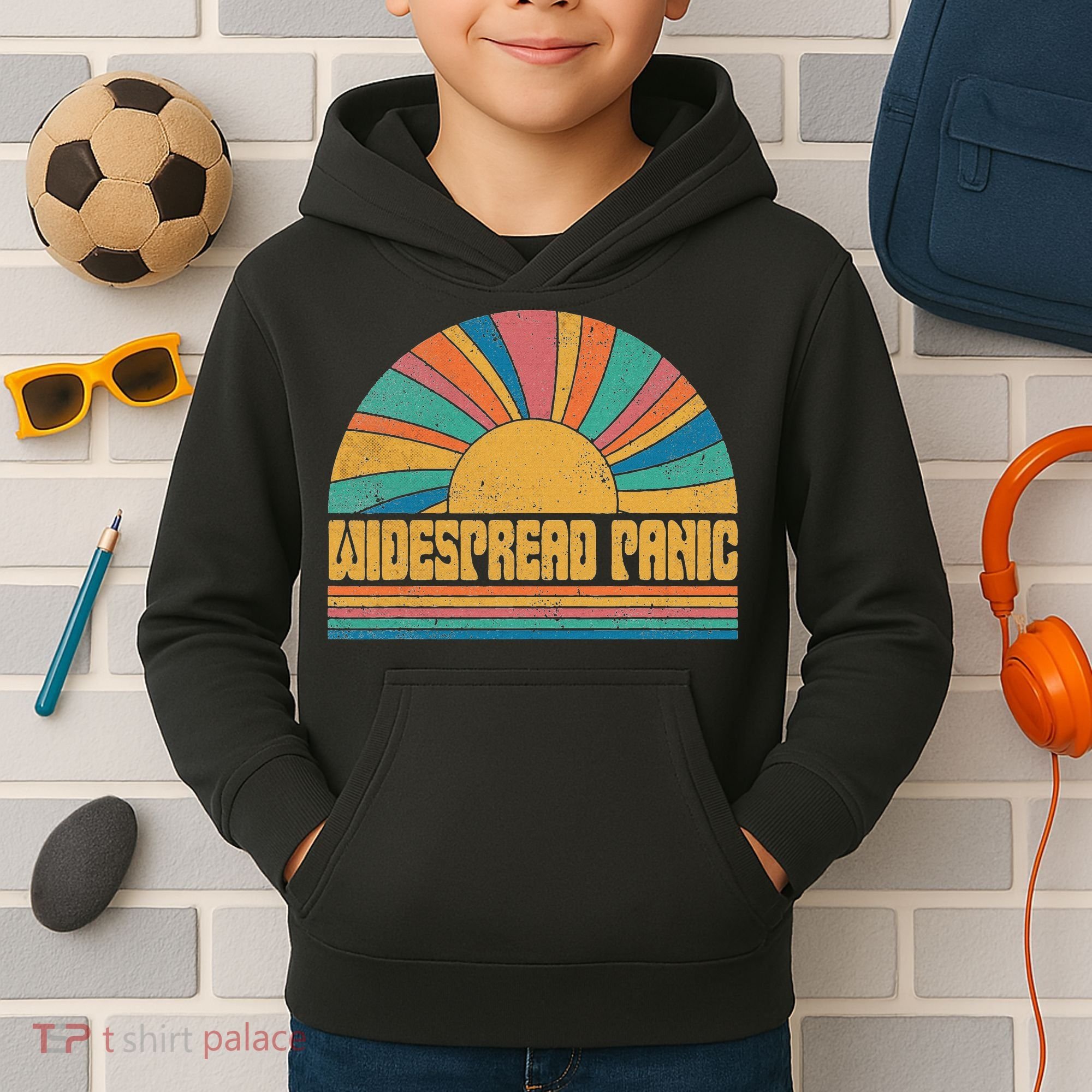 Proud To Be Panic Personalized Name Widespread Limited Kids Hoodie