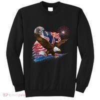 Patriotic Trump Bald Eagle American Pride Usa Flag July 4th Sweatshirt thumb 0