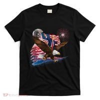 Patriotic Trump Bald Eagle American Pride Usa Flag July 4th T-Shirt thumb 0