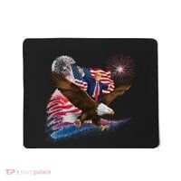 Patriotic Trump Bald Eagle American Pride Usa Flag July 4th Mousepad thumb 0