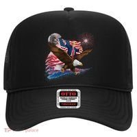 Patriotic Trump Bald Eagle American Pride Usa Flag July 4th Hat thumb 0