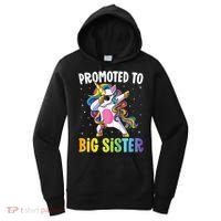 Promoted to Big Sister Dabbing Unicorn Older Sister Women's Hoodie thumb 0