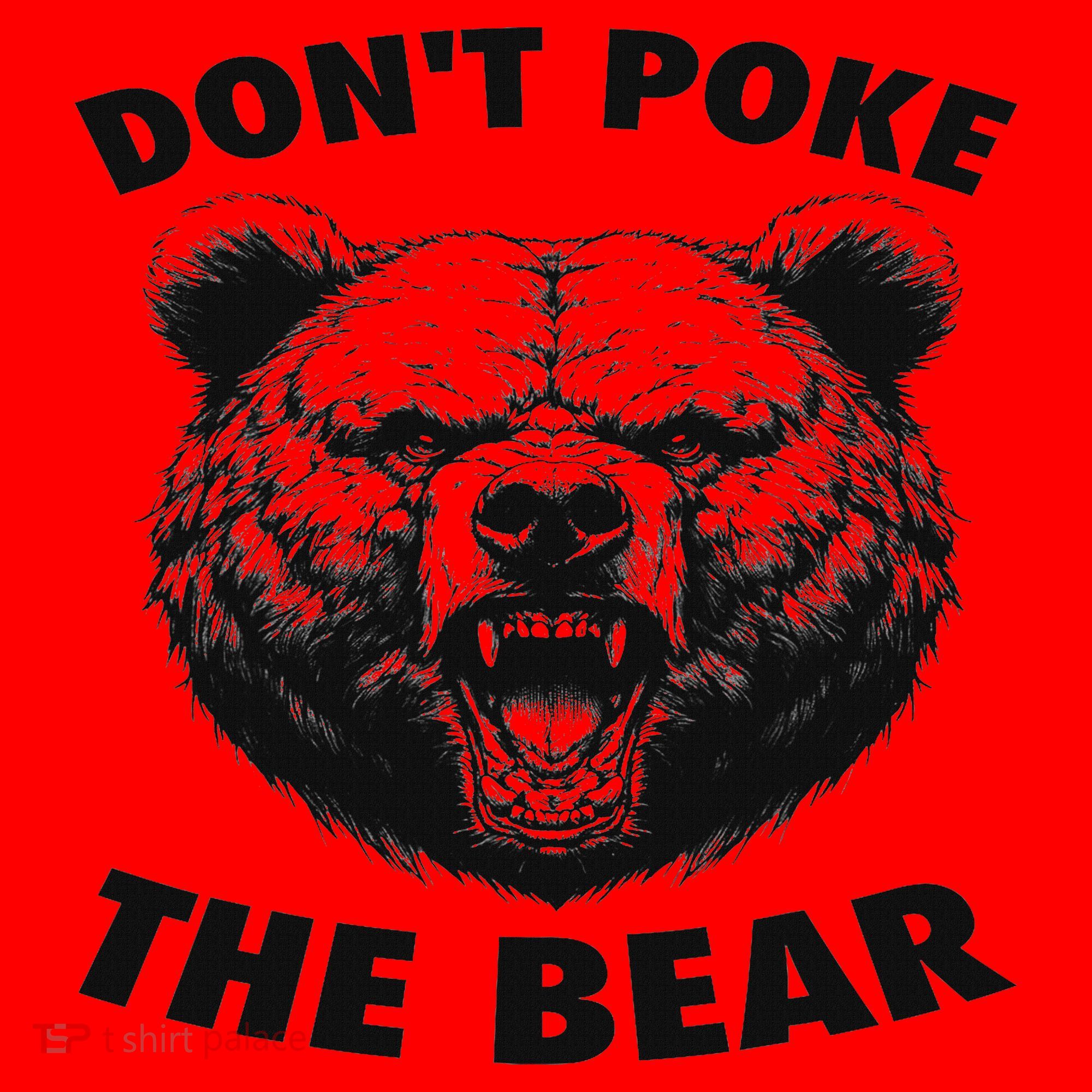 Poke The Bear Funny Bear Gifts For Women Bear Lover Santa Hat