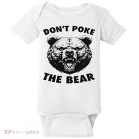 Poke The Bear Funny Bear Gifts For Women Bear Lover Baby Bodysuit thumb 0