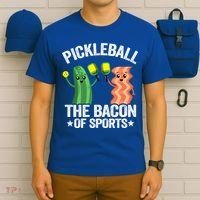 Pickleball The Bacon Of Sports Vintage Pickle Ball Gift T-Shirt thumb 6