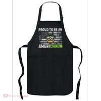 Proud To Be An Americhaun Irish American Leprechaun Funny Apron thumb 0