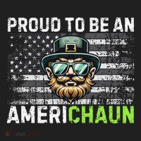 Proud To Be An Americhaun Irish American Leprechaun Funny Beanie thumb 2