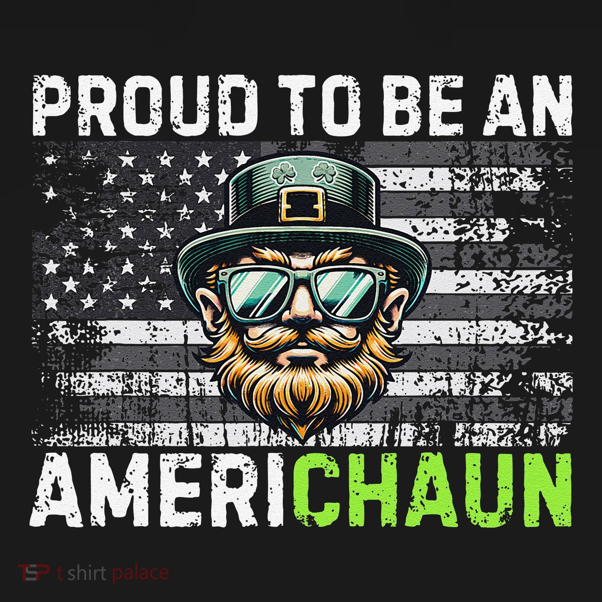 Proud To Be An Americhaun Irish American Leprechaun Funny Women's Hoodie