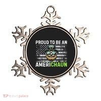 Proud To Be An Americhaun Irish American Leprechaun Funny Ornament thumb 0