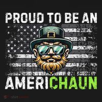 Proud To Be An Americhaun Irish American Leprechaun Funny Baby Bodysuit thumb 2