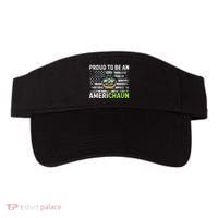 Proud To Be An Americhaun Irish American Leprechaun Funny Visor thumb 0
