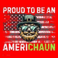 Proud To Be An Americhaun Irish American Leprechaun Funny Santa Hat thumb 1